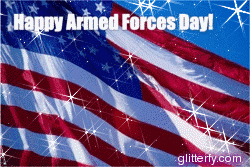 Happy Armed Forces Day Flag