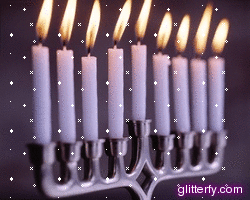 Lighted Menorah